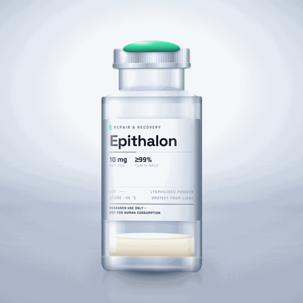 Epithalon — lyophilised research compound vial, for laboratory research use only